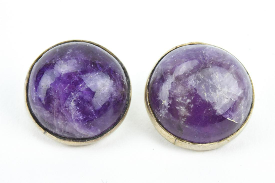 Pair Vintage Mexican Silver Spratling Cufflinks (1 of 6)