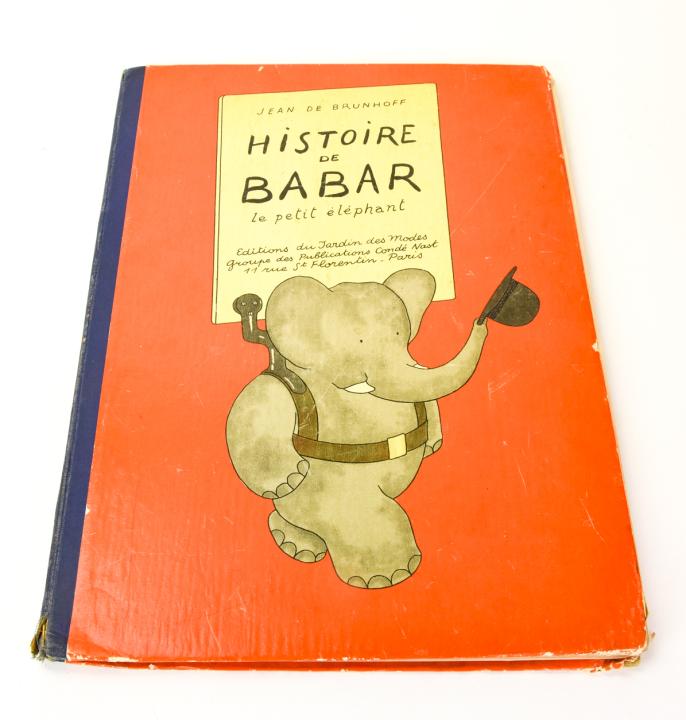 Historie de Baber By Jean De Bruhoff 1931: Historie de Baber By Jean De Bruhoff 1931. Measures 14.75 inches hiogh x 10.5 inches wide.