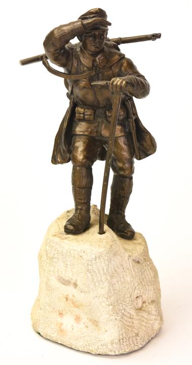 Ruffino Besserdich Signed Bronze Austrian Soldier (1 of 6)