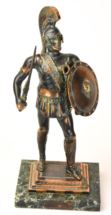 Bronze Spartan King Leonidas Greek Warrior Statue (1 of 8)