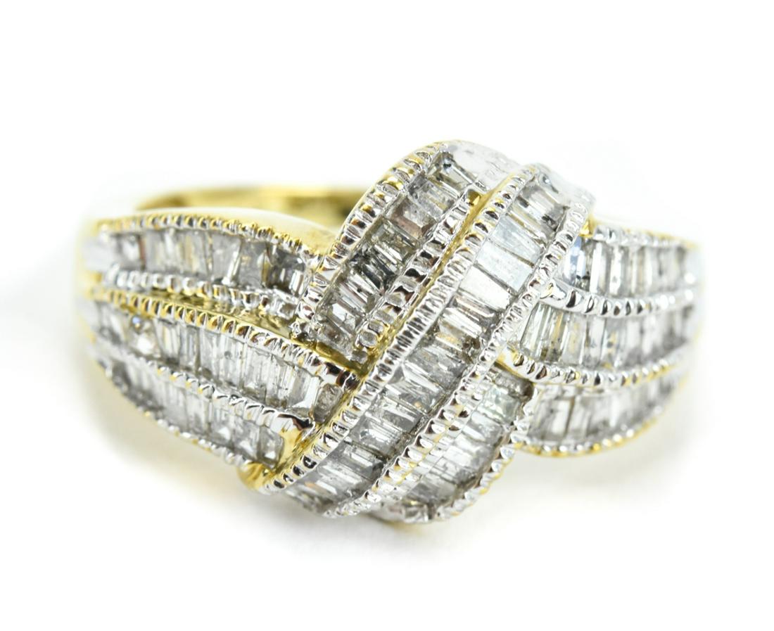 Estate 10kt Yellow Gold & 1.5 CT Diamond Ring (1 of 6)