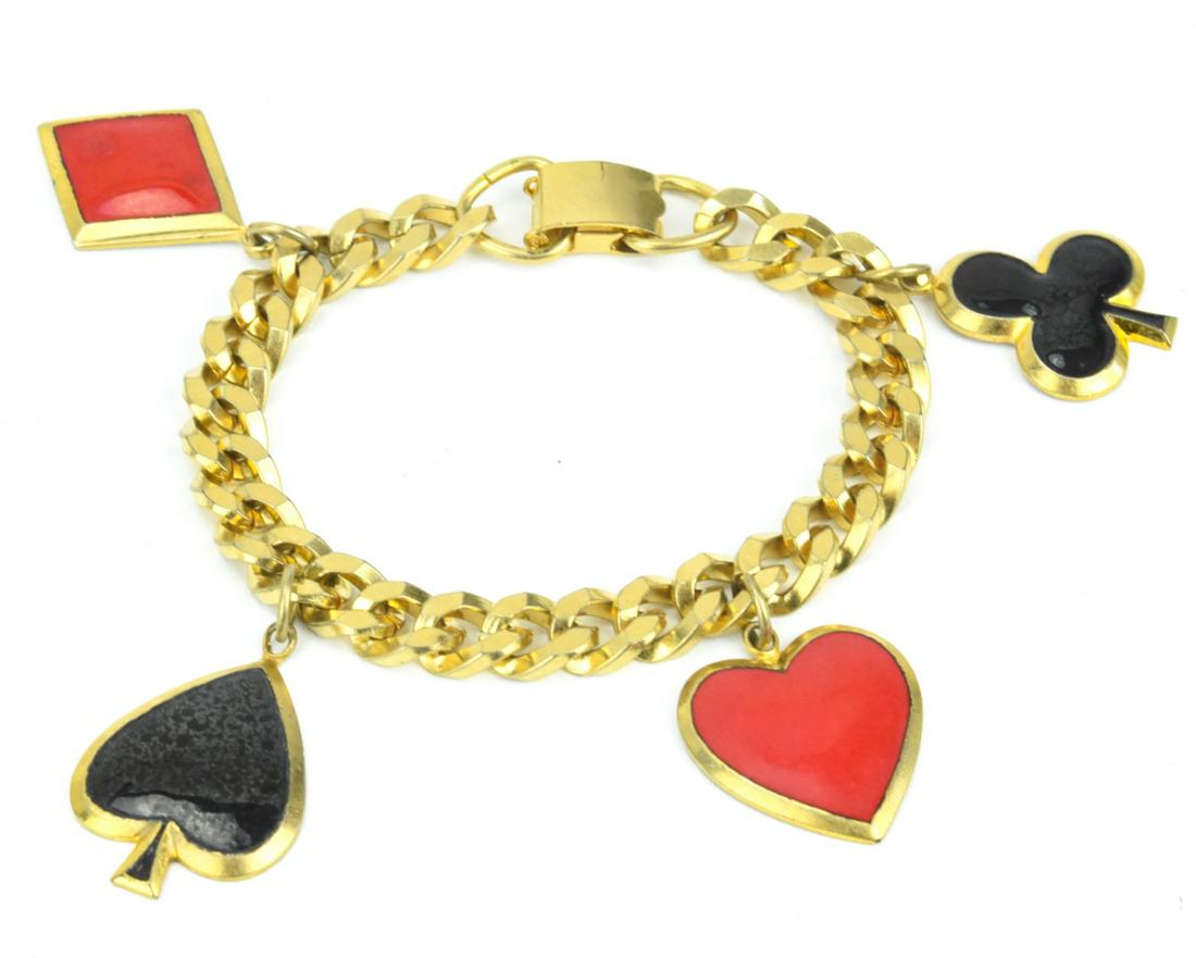 Vintage Gilt Metal Charm Bracelet (1 of 7)