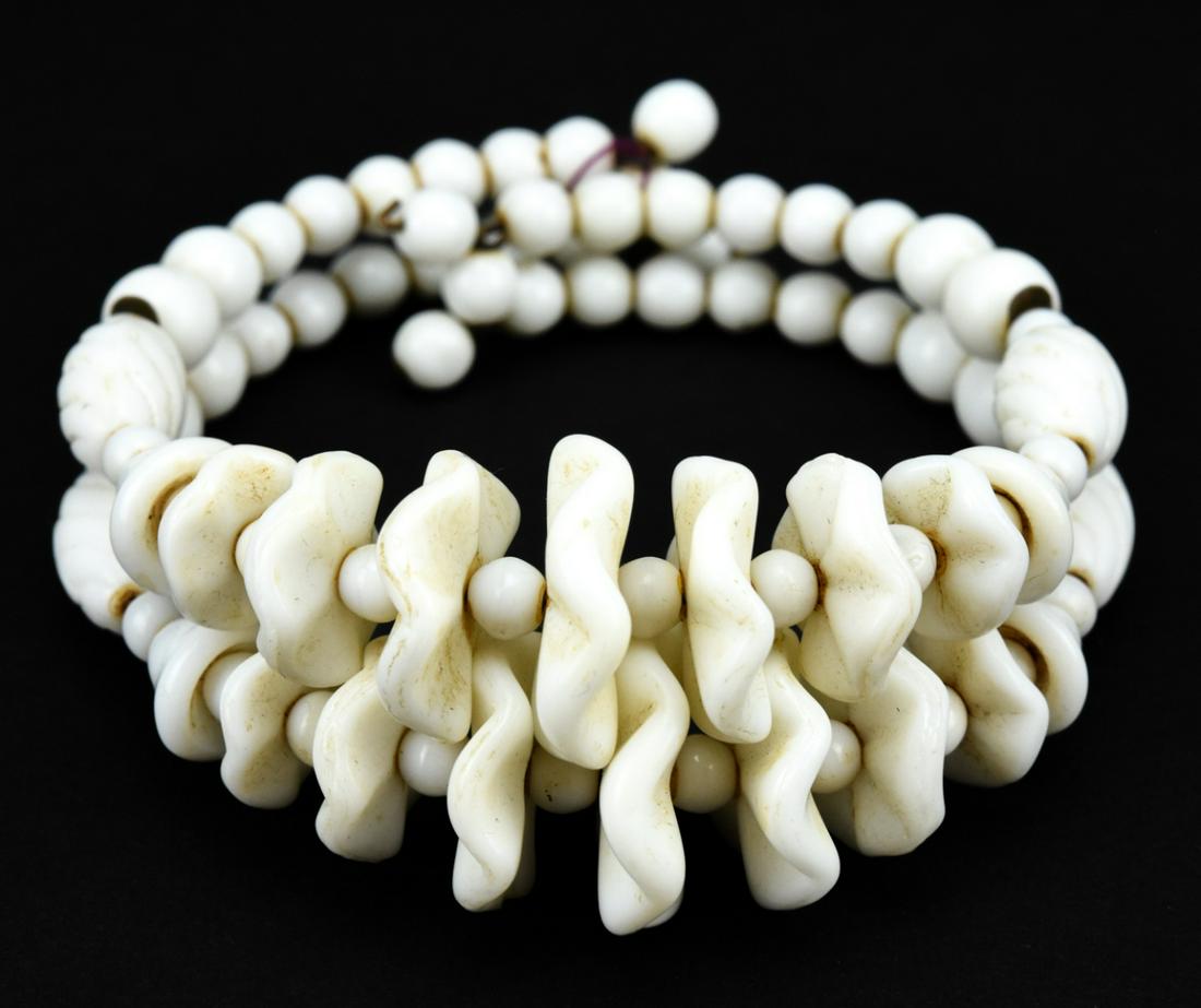 Antique Czech Style Art Glass Beaded Bracelet (1 of 5)