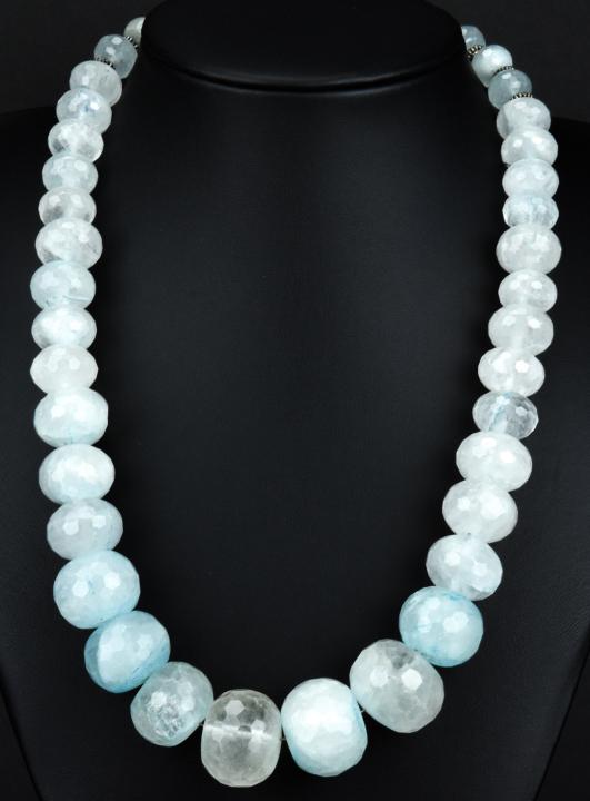 Graduated Iridescent Hardstone Bead Necklace (1 of 6)