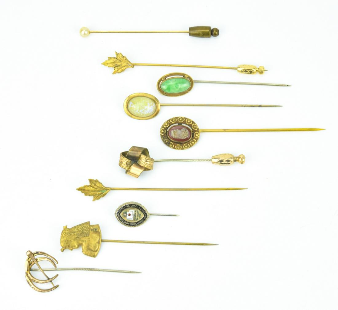 Collection Of Antique & Vintage Stick Pins