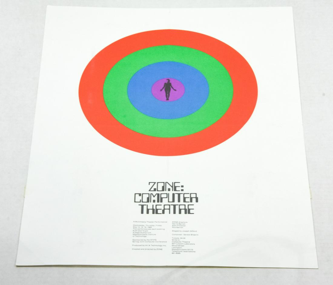2 Vintage Art Posters Bauhaus & Zone Computer Thea (1 of 7)