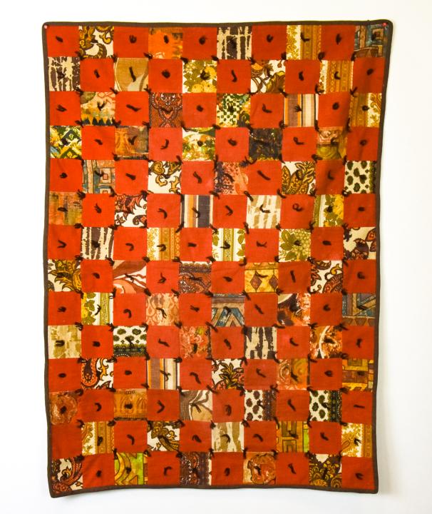 Vintage Mid Century Handmade Quilt (1 of 8)