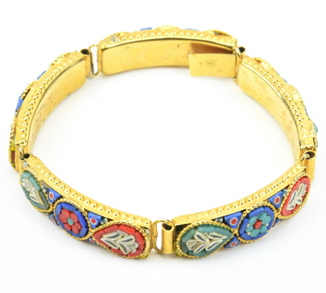 Vintage Italian Micro Mosaic Panel Bracelet (1 of 8)