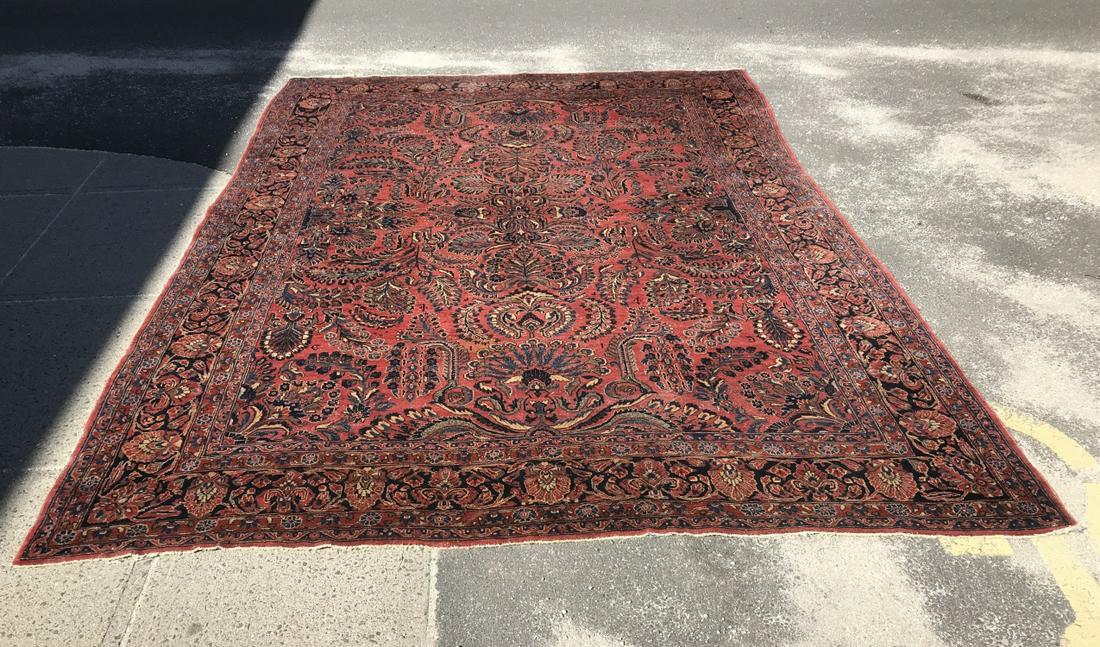 Antique Persian Sarouk Hand Knotted Wool Carpet (1 of 11)