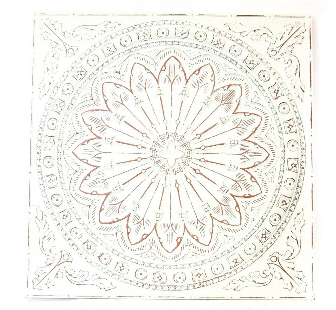 Majestic Ceiling Rose Motif Plaque in Ivory (1 of 6)