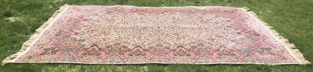 Persian Style Karastan Floral Kirman Wool Carpet (1 of 9)