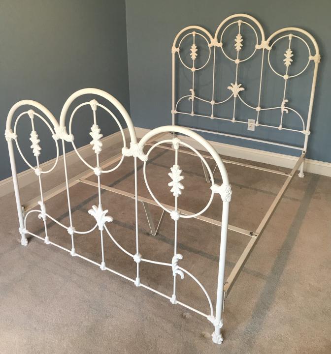 Victorian Style Painted Wrought Iron Bed Frame (1 of 5)