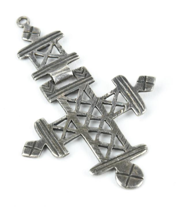 Estate Sterling Silver Articulated Coptic Cross (1 of 7)