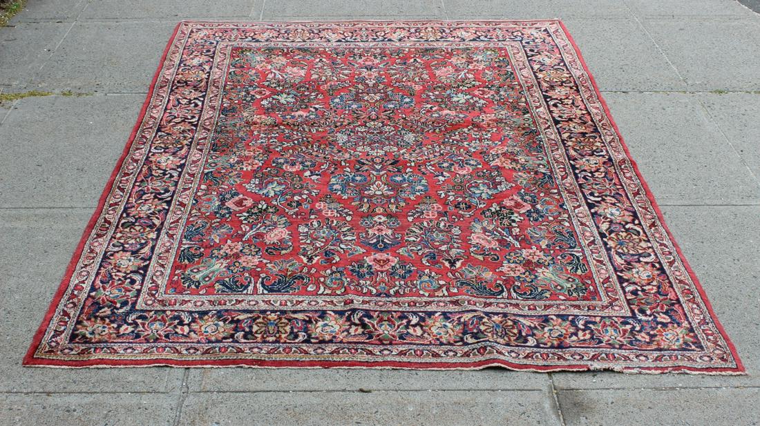 Oriental Floral Hand Knotted Wool Carpet (1 of 9)