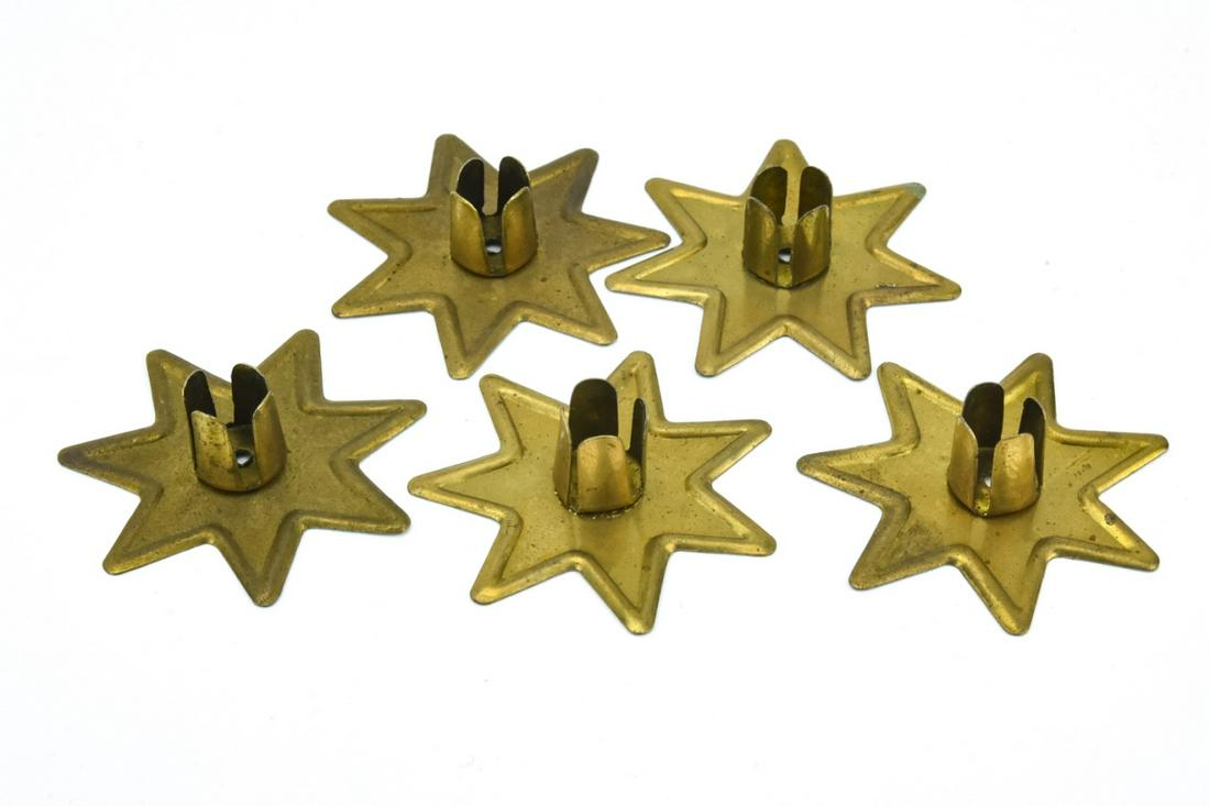 Collection Antique German Ormolu Star Candlesticks (1 of 9)