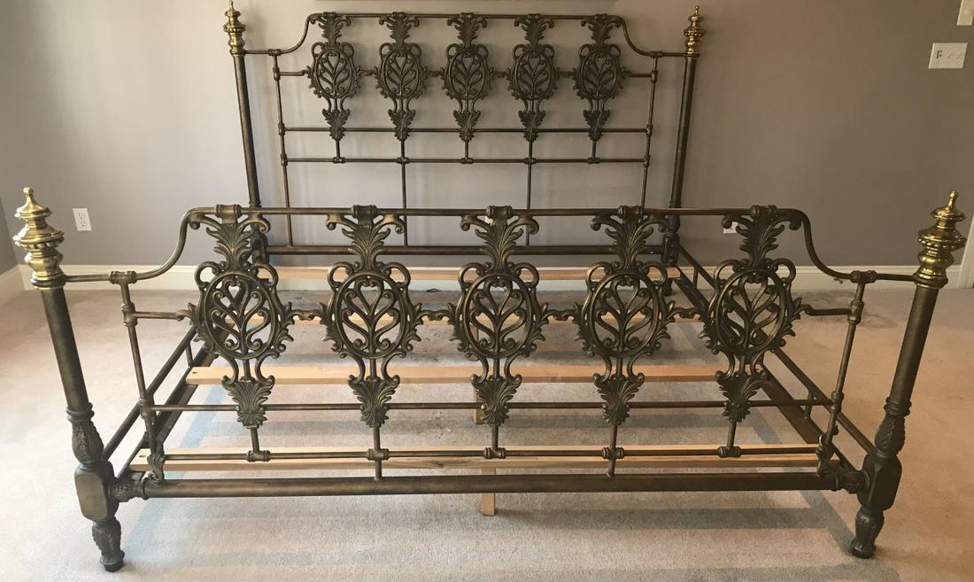 Victorian Style Brass & Wrought Iron Bed Frame (1 of 7)