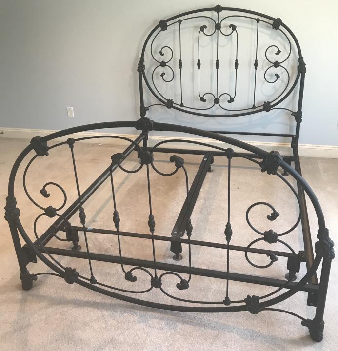 Victorian Style Wrought Iron Bed Frame (1 of 5)