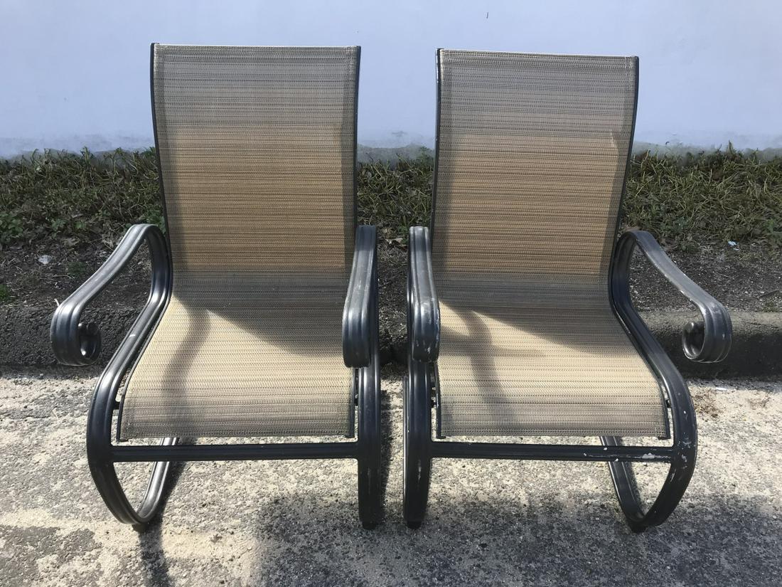 Pair Hampton Bay Aluminum Patio Rocking Chairs (1 of 5)
