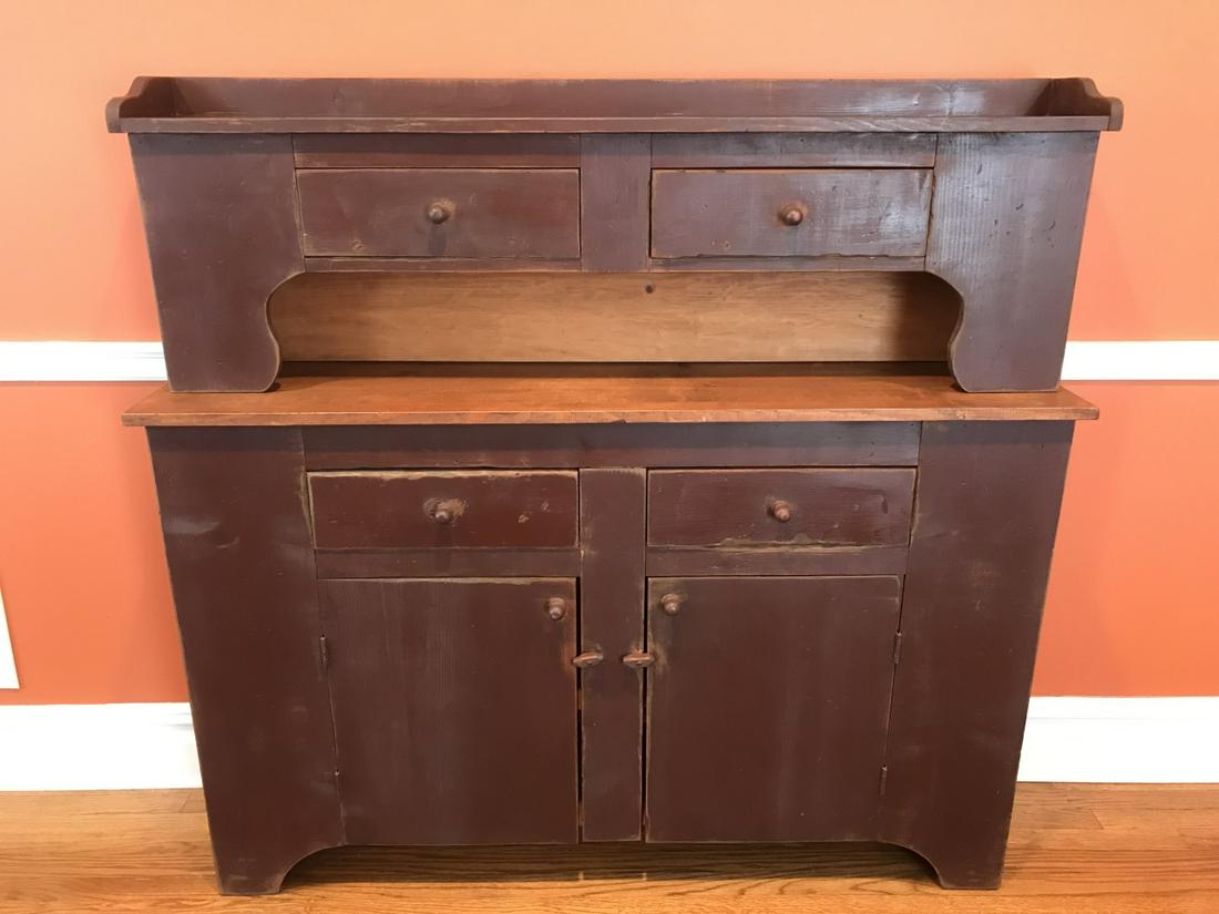 Rustic Pine Hand Made & Painted Console / Cabinet (1 of 5)