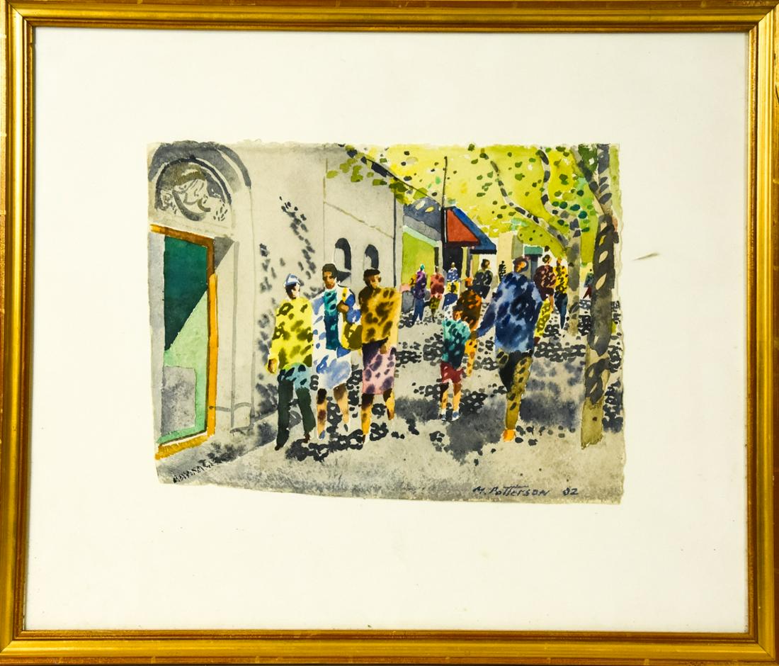 Michael Patterson Watercolor City Street Painting (1 of 9)