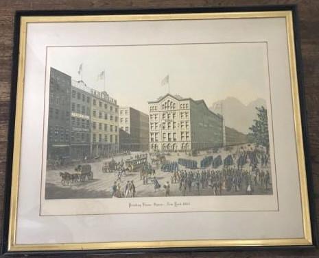 Printing House Square - New York 1864 Framed Print (1 of 5)