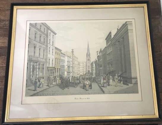 Wall Street in 1856 - New York Framed Print (1 of 4)