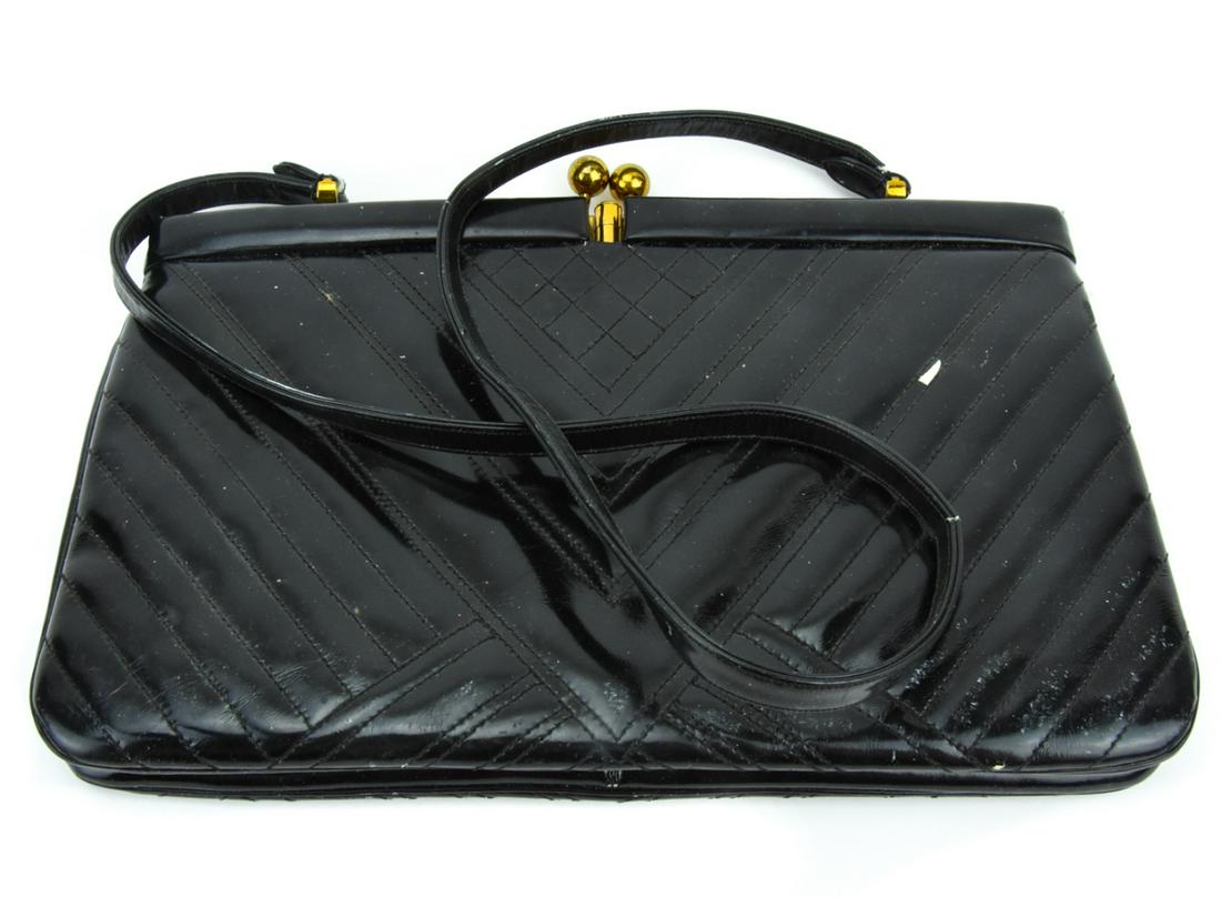 Judith Leiber Quilted Chevron Leather Shoulder Bag (1 of 7)