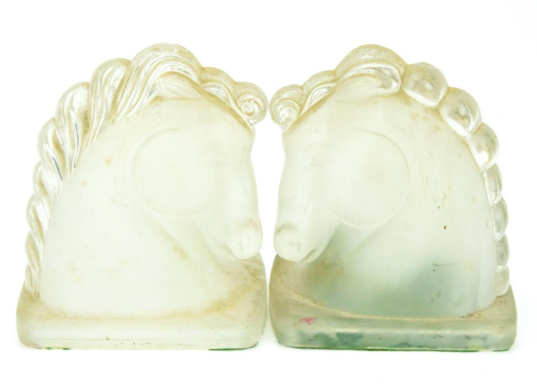 Art Deco Art Glass Horses Manner of Donald Pollard (1 of 7)