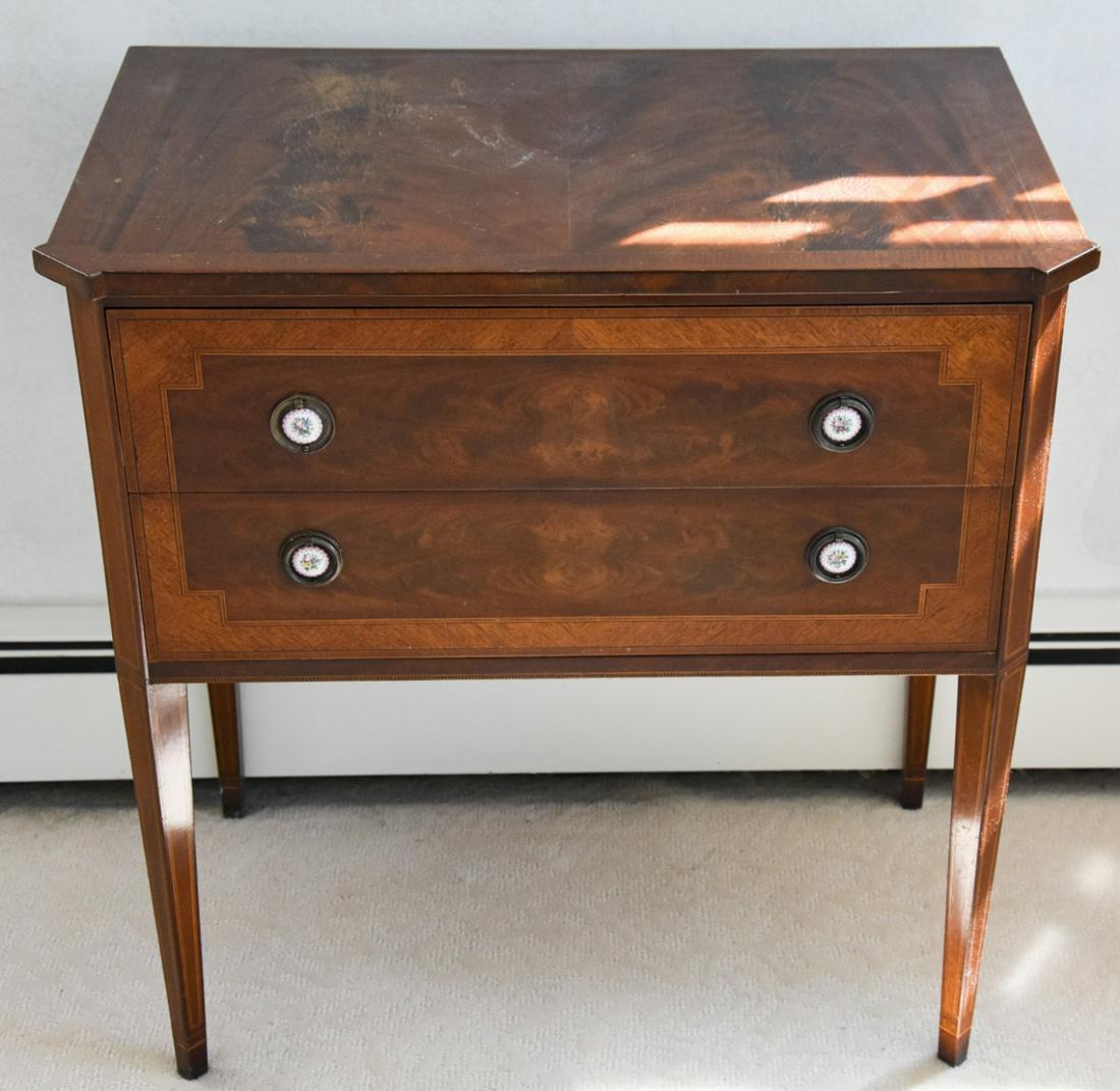 Antique 19th C English Enamel Decorated Chest (1 of 6)