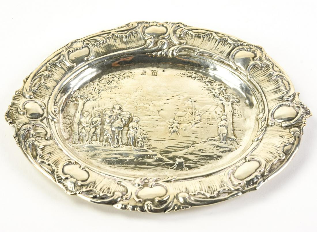 Antique Dutch Repousse Silver Dish (1 of 7)