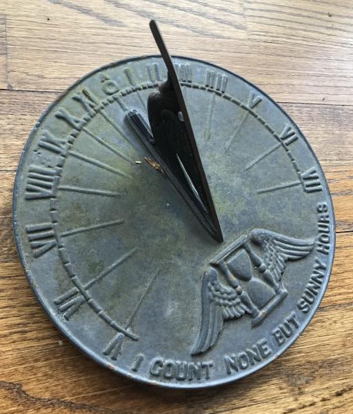 Garden Decoration Cast Sundial (1 of 2)