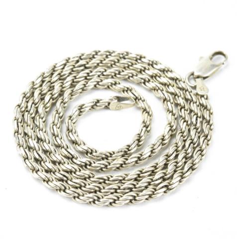 Vintage Sterling Silver Italian Made Rope Chain (1 of 9)