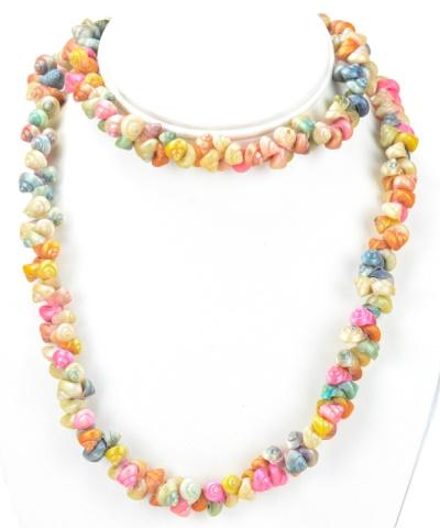 Attributed Miriam Haskell Colored Shell Necklace (1 of 7)