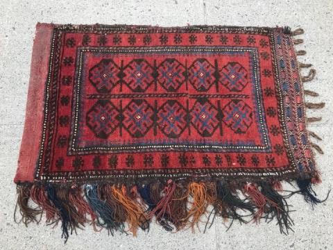 Hand Knotted Afghan Kilim Camel Bag (1 of 9)
