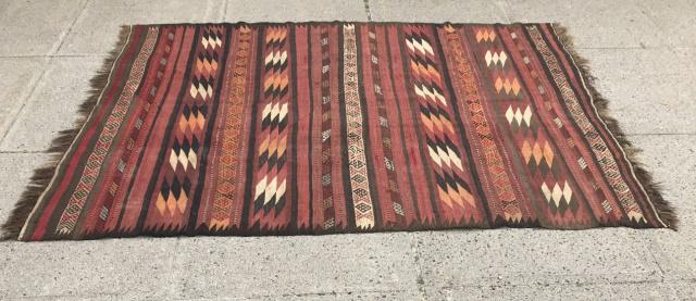Hand Woven Afghan Gabbeh Style Kilim Carpet (1 of 9)