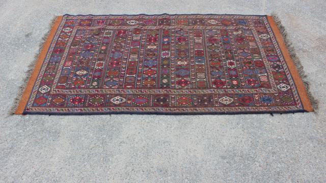 Hand Woven Persian Mashad Soumak Kilim Rug (1 of 6)