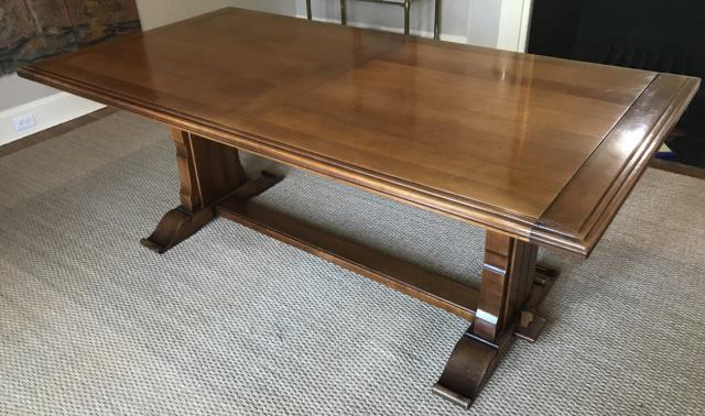 Empire Style Trestle Base Dining Table 10ft (1 of 7)