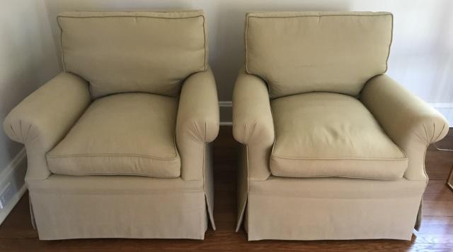 Custom Upholstered  Art Deco Club Chairs (1 of 5)