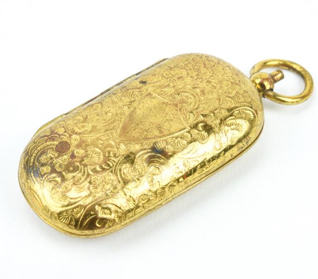 Antique 19th C Chatelaine Pendant w Coin Holder (1 of 7)