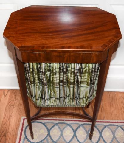 Antique English 19th C Hepplewhite Sewing Table (1 of 5)