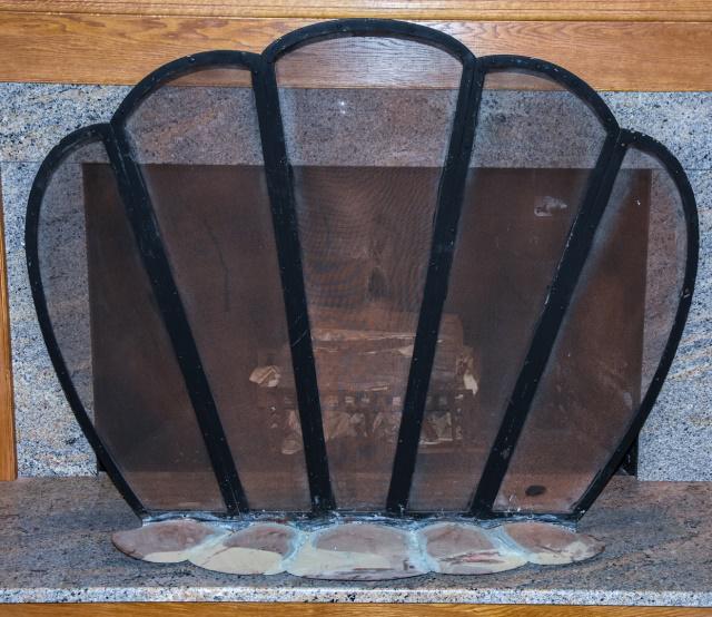 Custom Made Iron & Copper Fireplace Screen (1 of 3)