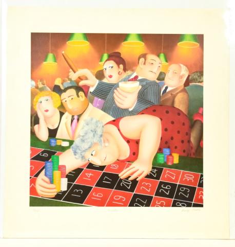 Beryl Cook "Roulette" Serigraph (1 of 9)