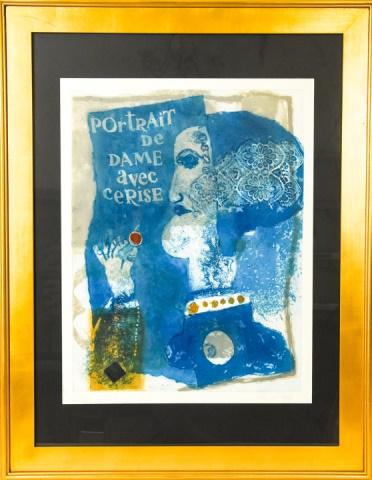Tobiasse Abstract Portrait Carborundum Gravure (1 of 8)