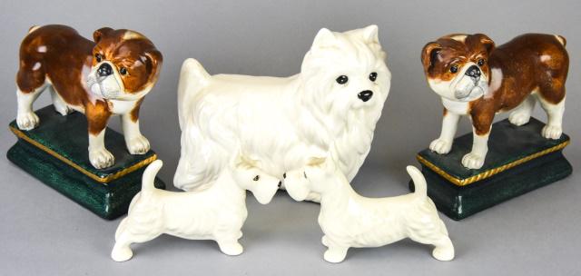 Collection 5 Porcelain Dog Figurines (1 of 10)