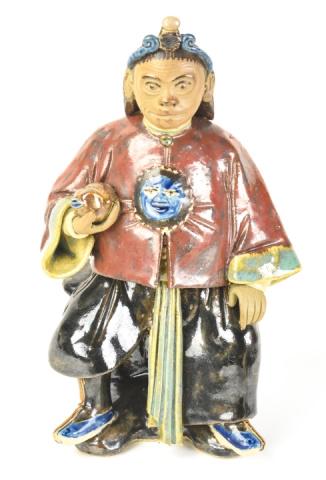 Chinese Canton Stoneware Signed Monkey Figurine (1 of 9)