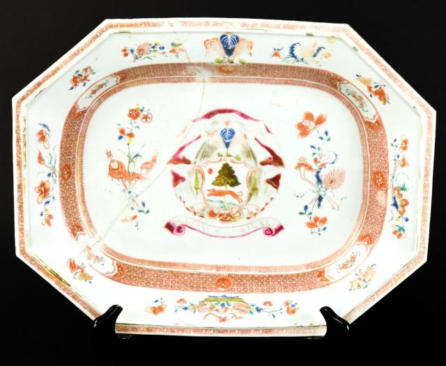 Antique 18th C Chinese Export Porcelain Ship Bowl (1 of 10)