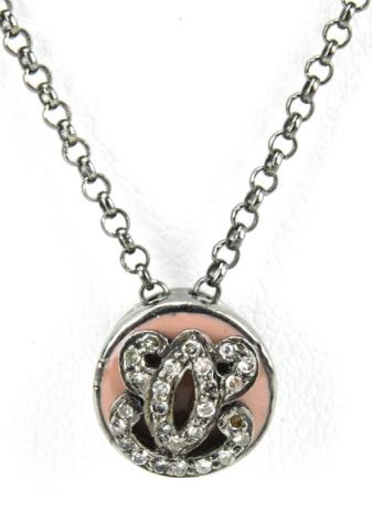 Diamond & Enamel Georgian Style Necklace (1 of 7)