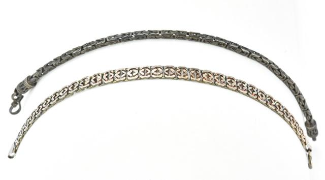 Italian Sterling & Articulated Sterling Bracelets (1 of 6)