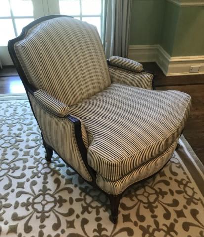 Custom Upholstered French Bergere Armchair (1 of 7)