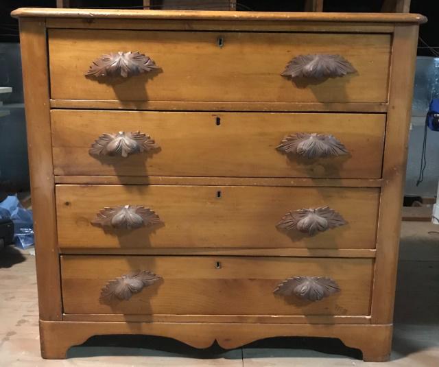 19th C Pine Chest Of Drawers (1 of 6)